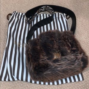 Henri bender faux fur shoulder bag